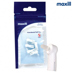 Maxill Attachment Interdental Heads, End Tuft Brush, 5pcs/pack X 4