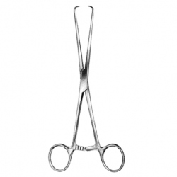 German Barrett (Schroeder) Uterine Forceps Tenaculum, 1x1 prong, 18cm, Per Unit