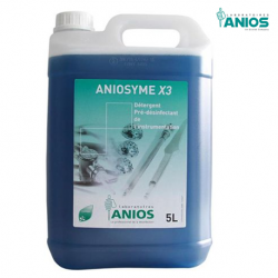 Anios Aniosyme X3 Enzymatic and Disinfection Solution, 5 Liters, Per Canister