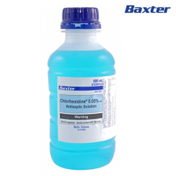 Baxter Chlorhexidine Accetate 0.05% Irrigation Solution, 500ml, Per Bottle