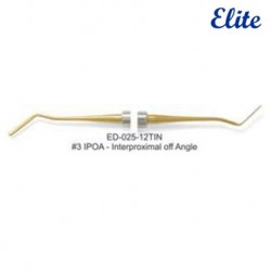 Elite Tin Coated Filling Instrument Interproximal of Angle #3 IPOA, Per Unit #ED-025-12TIN