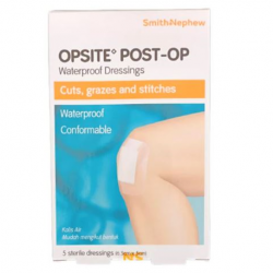 Smith&Nephew Opsite Post-Op Waterproof Dressings, 6.5cmx5cm (5pcs/box)
