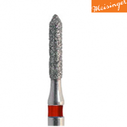 Meisinger Cylindrical Pointed Diamond Bur Fine884F ,5pc/pack