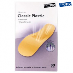 Profix Classic Plastic, 7.6cm x 1.9cm, 30pcs/pack #CP30 (50packs/carton)