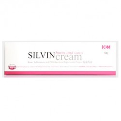 Silvin Cream, Silver Sulphadiazine, 50gm, Per Tube