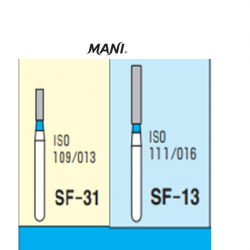 MANI Diamond Bur Straight Flat end (5pcs/pack)