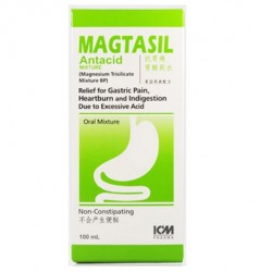 Magtasil Antacid Mixture, Peppermint Flavour, 100mL/Box