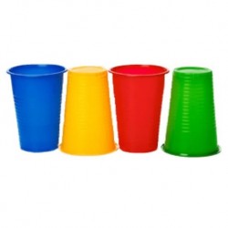 Comfort Plus Plastic Cups, Assorted Colors, 7 Oz (50pcs/pkt, 40pkt/carton)