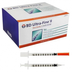 BD Ultra-Fine Insulin Syringe, 1cc (10pcs/bag, 100pcs/box)