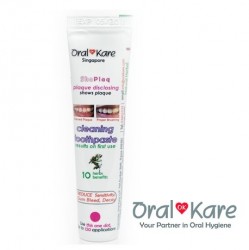 Oral Kare ShoPlaq Herbal Plaque Disclosing Toothpaste