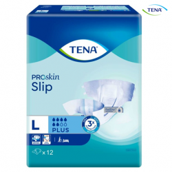 Tena Proskin Slip Plus Diapers, Large (12pcs/bag, 6bags/carton)