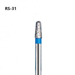 Mani Diamond Bur, Conical Round (RS-31), 5pcs/pack