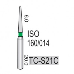 Diamond Burs, 5pcs/pack #TC-S21C