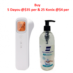 Dayou Non Contact Infrared Forehead Thermometer [Combo Offer]