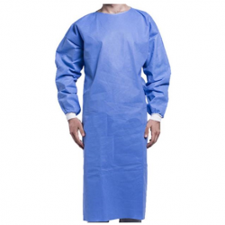 Disposable Isolation Gown with Knitted Cuff, 40gsm, 50pcs/pack