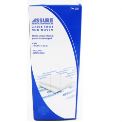 Assure Gauze Swab Non-woven Sterile 7.5 x 7.5 cm x 4-ply