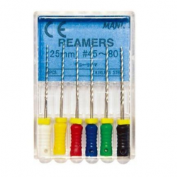 Mani Reamers Assorted #45-80  (6pcs/pack)