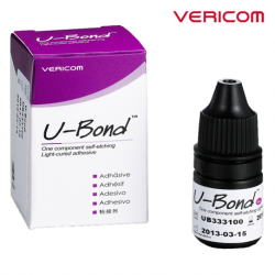 Vericom U-Bond One Component Self-etching Light-cured Adhesive, 5ml, Per Bottle