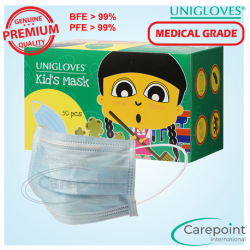 Unigloves 3pIy Surgical Face Mask Earloop-Children, Blue (40boxes/carton)