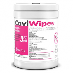 CaviWipes, Disinfectant Wipes, 6''x 6.75''(Canister of 220 sheets)