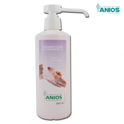 Anios Dermanios Scrub Chlorhexidine 4% Antiseptic Soap, 500ml, Per Bottle