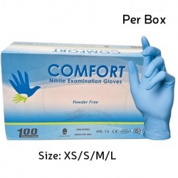 Comfort Nitrile Examination Gloves Powder-Free (Per Box)