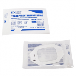 Disposable Sterile Transparent Film Dressing, 6cm x 7cm, 100pcs/box