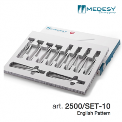 Medesy Set Tooth Forceps #2500/SET-10