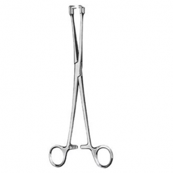 German Schroeder Uterine Forceps Vulsellum, Straight, 2x2 prong, 24.5cm, Per Unit