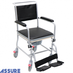 Assure Rehab Powder-Coated Steel Commode