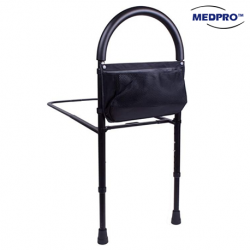 Medpro Sturdy & Adjustable Bed Rail Bar with Extra Foot Support & Bed Strap