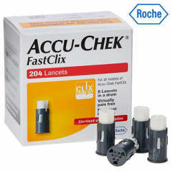 Roche Accu-Chek FastClix Lancets, 204 Lancets/box