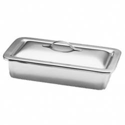 Sterilization Tray, Lid with Knob, L230 X W130 X H50mm, Per Unit