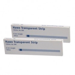 Hawe Transparent Matrix Strips, Straight, Yellow, 6 mm (#690)