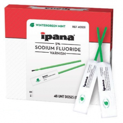 Ipana 5% Sodium Fluoride Varnish, Wintergreen Mint Flavour, 48 units/box