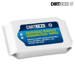 Dirteeze Antiviral Surface Wipes, Soft, 27cm X 20cm, 100 sheets/pack