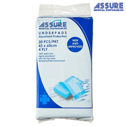Assure 4-Ply Tissue Underpads, Per Carton