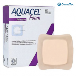 ConvaTec Aquacel Adhesive Foam Dressing, 10cm x 10cm, 10pcs/box