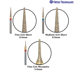 Ortho Technology Galaxy Interproximal Diamond Burs-Short