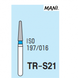 MANI Diamond Bur Tapered Round TR-S21(5pcs/pack)