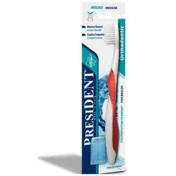 President Orthodontic V Toothbrush ( X8 Packs)